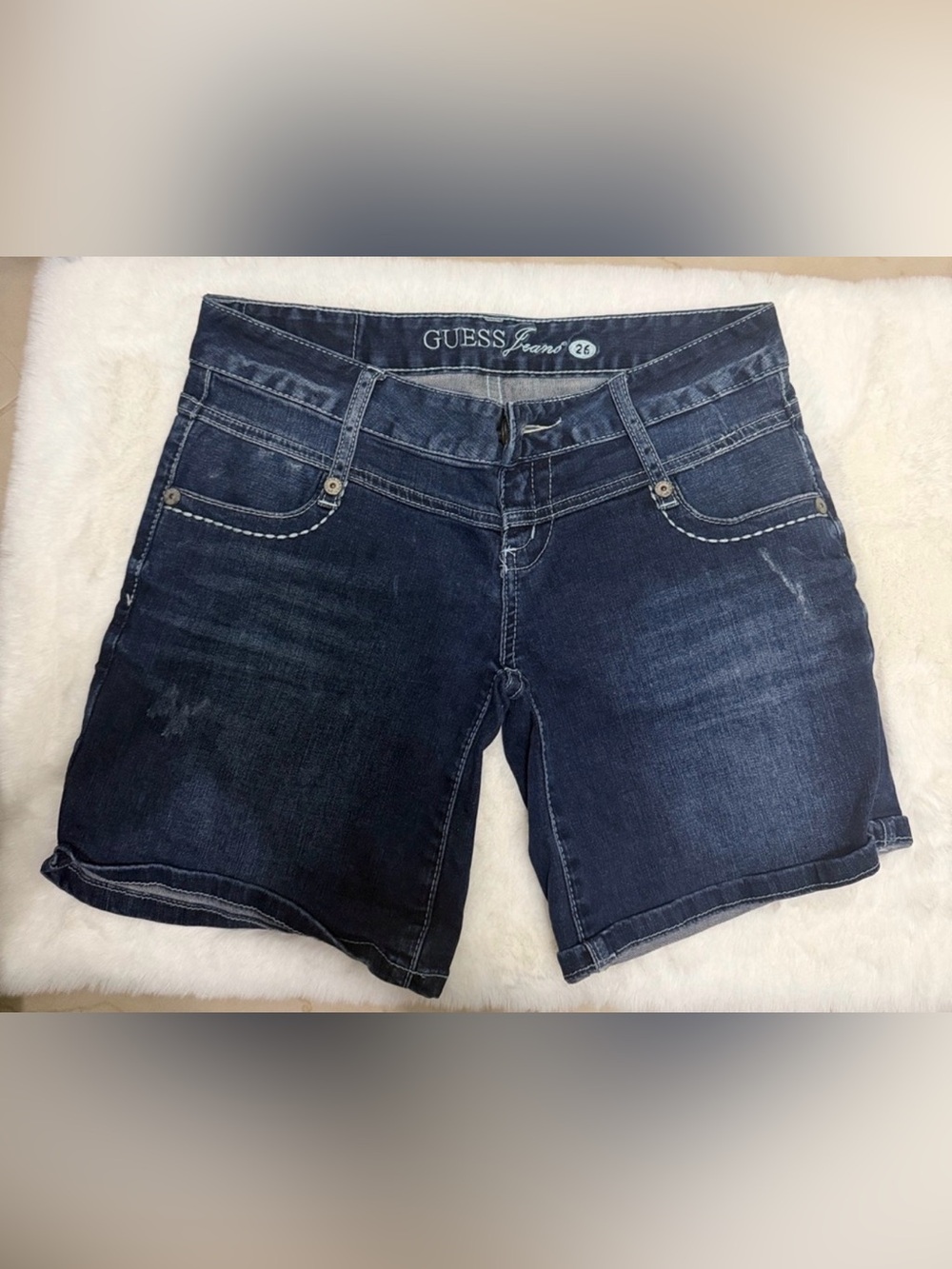 Guess Women's Indigo Denim Short Shorts
